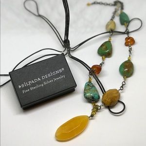 SILPADA SILVER, CRYSTAL, TURQUOISE, ETC. Necklace